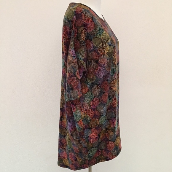 LulaRoe Psychedelic Irma Blouse size S - Picture 3 of 6